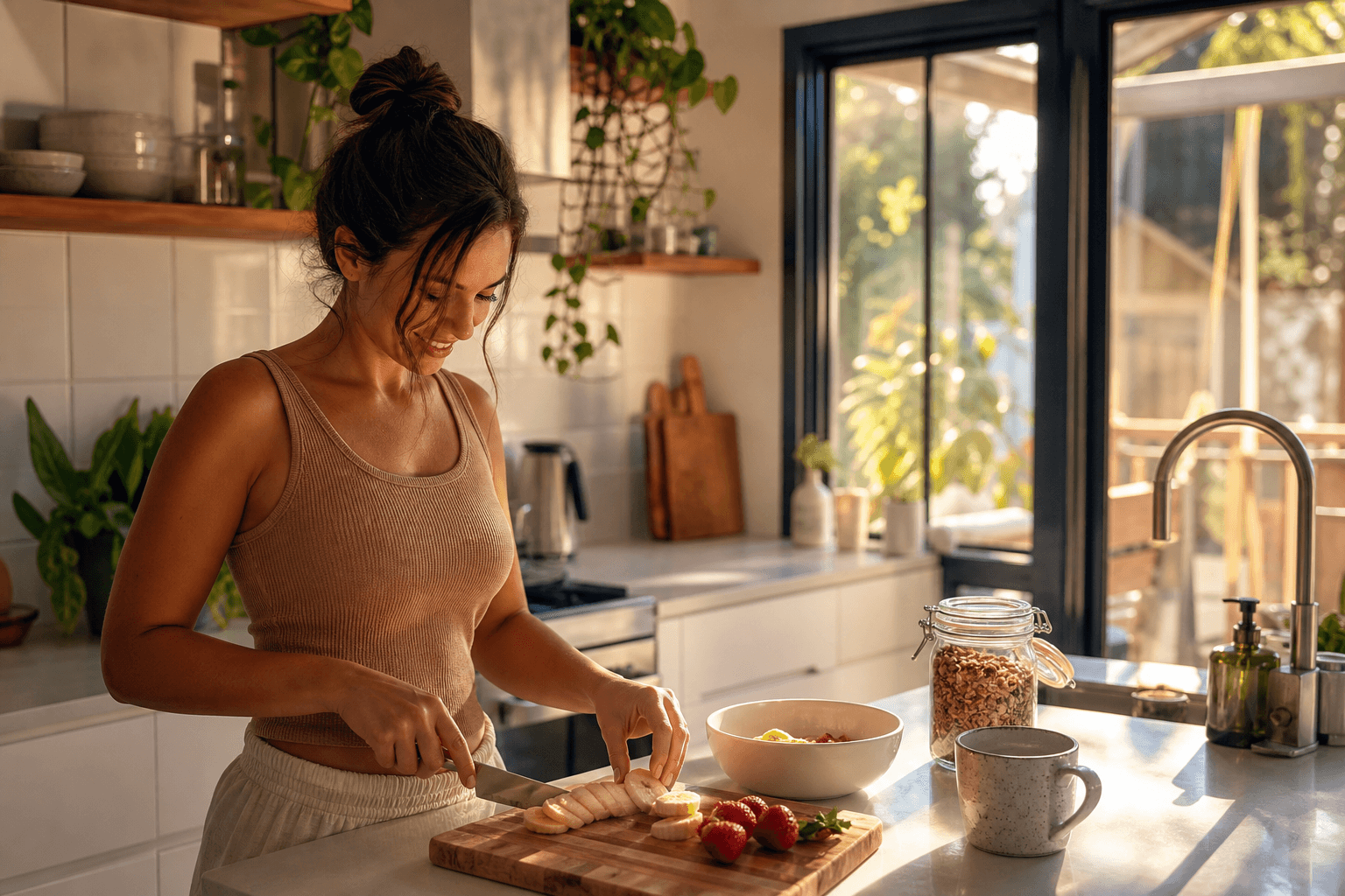 Warm Friday morning light in an Australian home after a professional clean